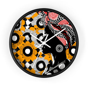 African Heritage Wall Clock - Vibrant Art Decor for Home & Office