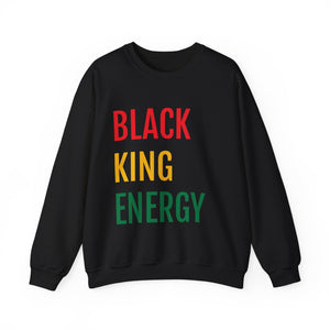 "Black King Energy" Unisex Heavy Blend™ Crewneck Sweatshirt