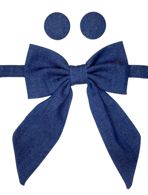 Denim Bowtie Set