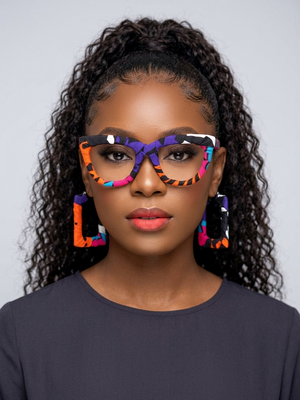 The "Blue Safari" African Print Frames & Hoops Set