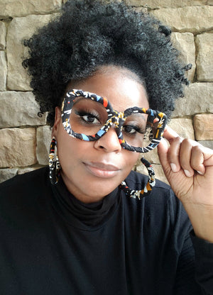 The "Nakia 3" African Print Frames & Hoops Set