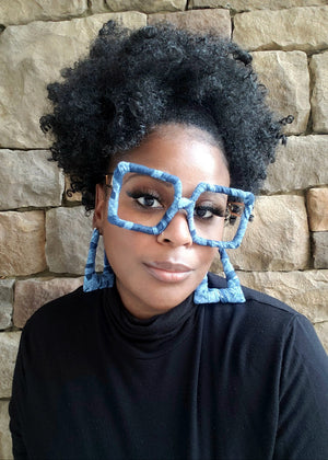 Denim Patchwork Frames & Hoops Set