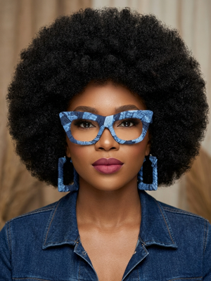 Denim Patchwork Frames & Hoops Set