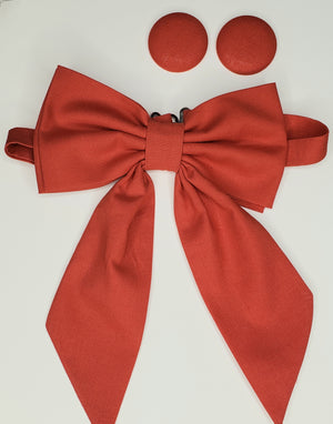 The "Blood Orange" Bowtie or Set