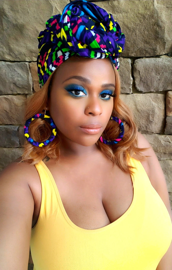 "In Living Color" African Head Wrap or Set