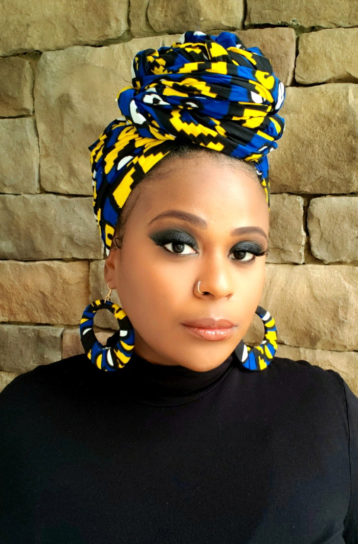 "Empress" African Head Wrap or Set