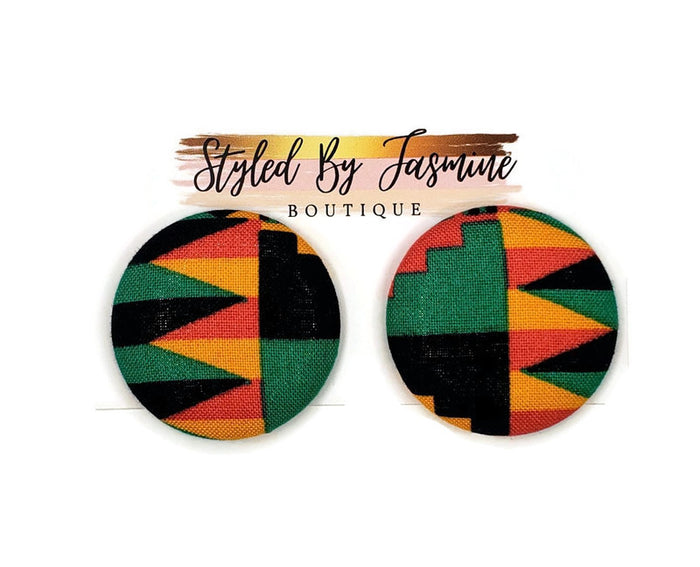 "Unapologetic" Button Earrings