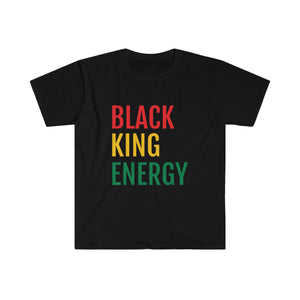 Black King Energy Unisex Softstyle T-Shirt